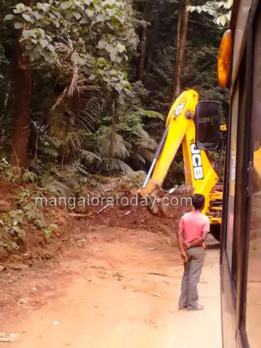 Charmadi Ghat road widening work  1
